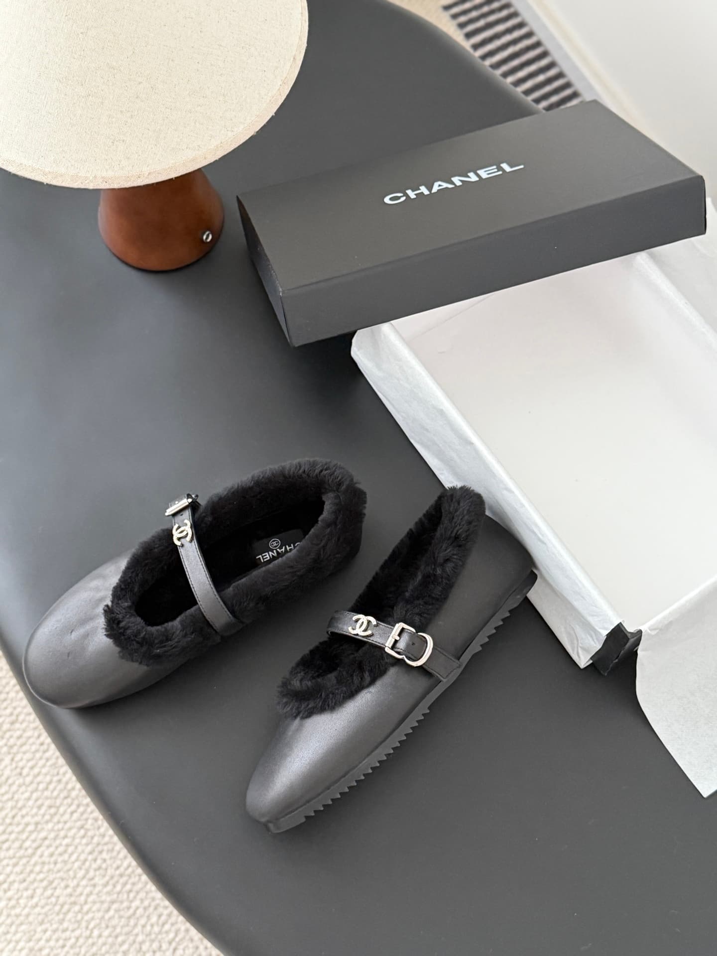 Chanel Mary Janes Ballet Flats Shoes Women