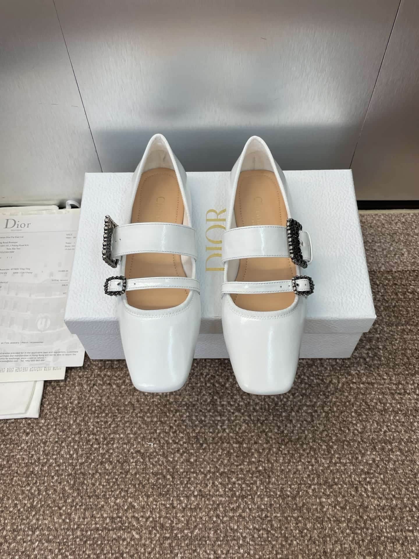 Dior D-Romance Ballet Flat Lambskin Shoes Women
