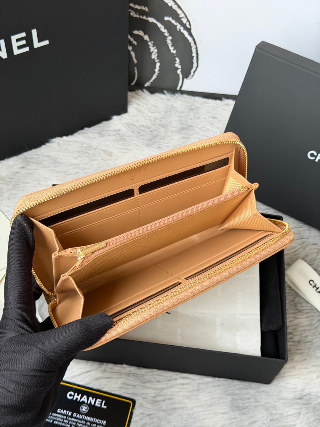 Chanel Classic Long Zipped Wallet A