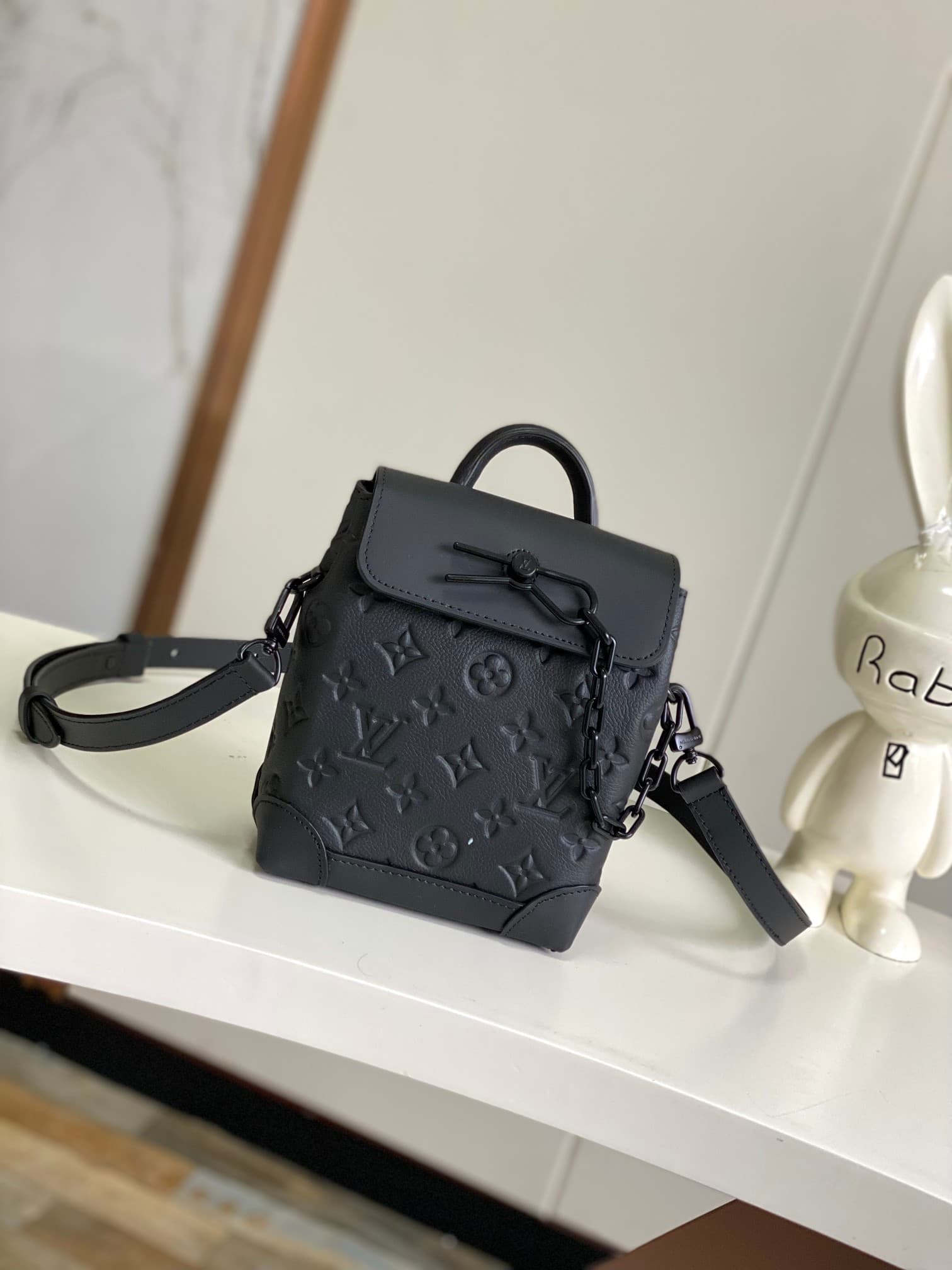 Louis Vuitton Nano Steamer Taurillon Monogram embossed cowhide leather M82772 High