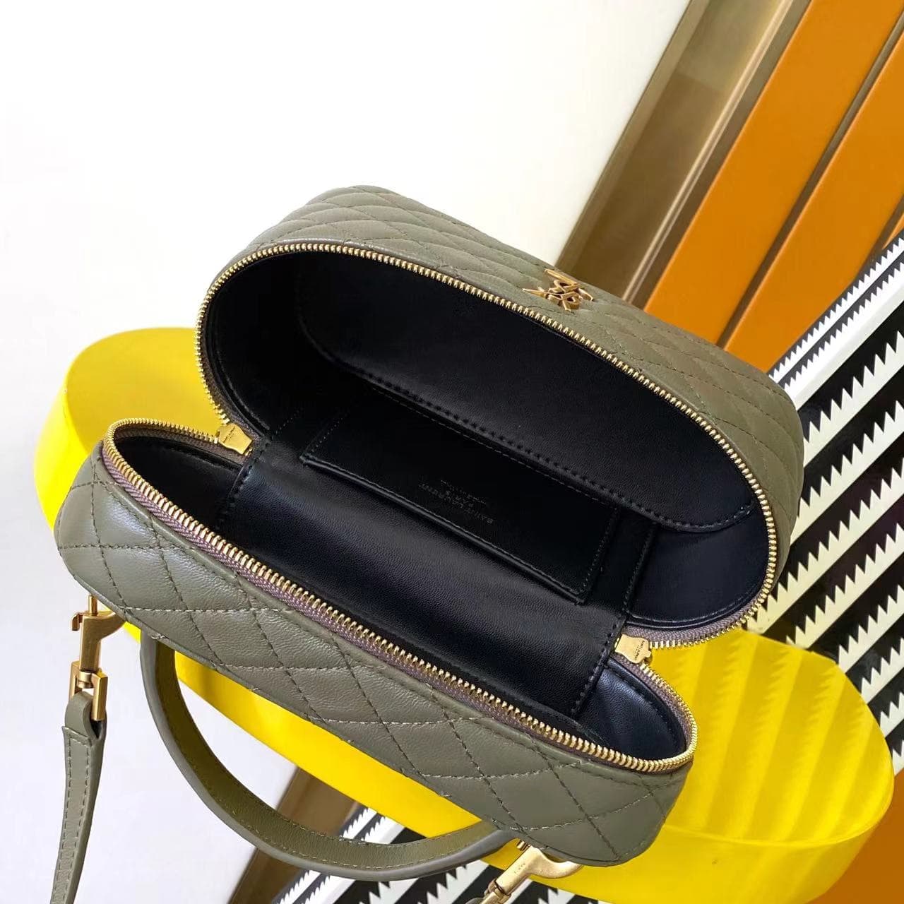 GABY VANITY BAG LAMBSKIN Green High