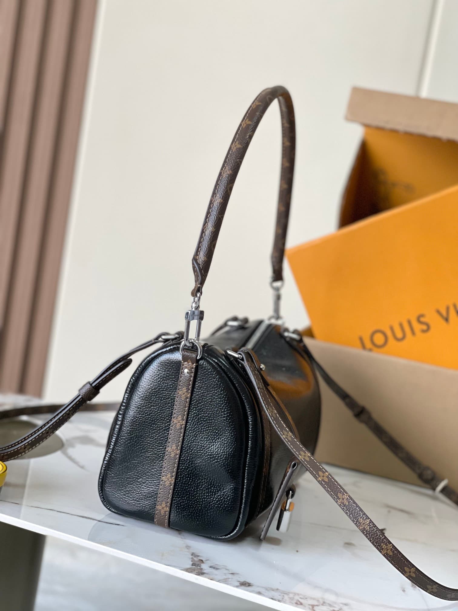 Louis Vuitton Express PM bag calfskin leather in black M27920 TOP