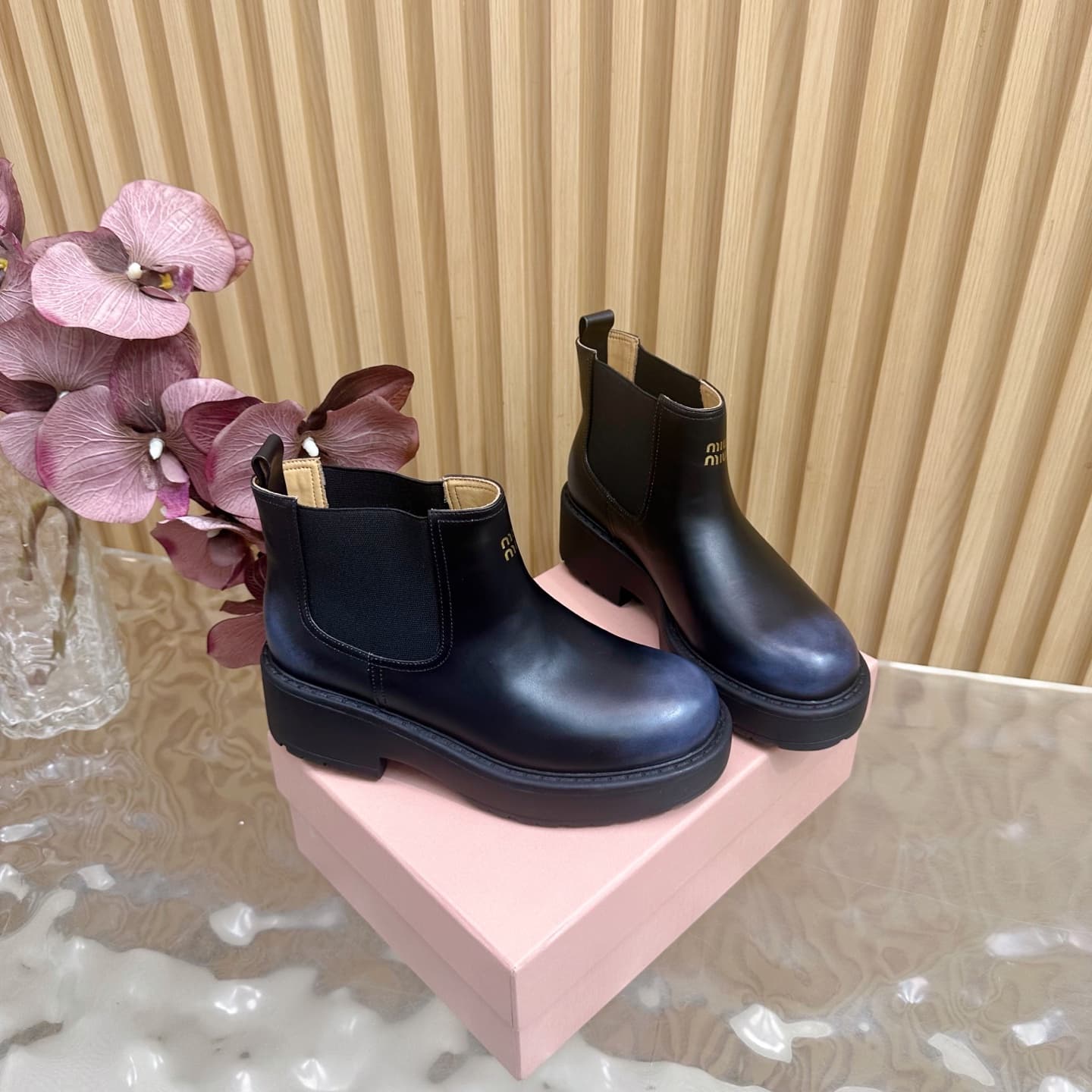 Miu Miu Ankle leather boots Shoes Women