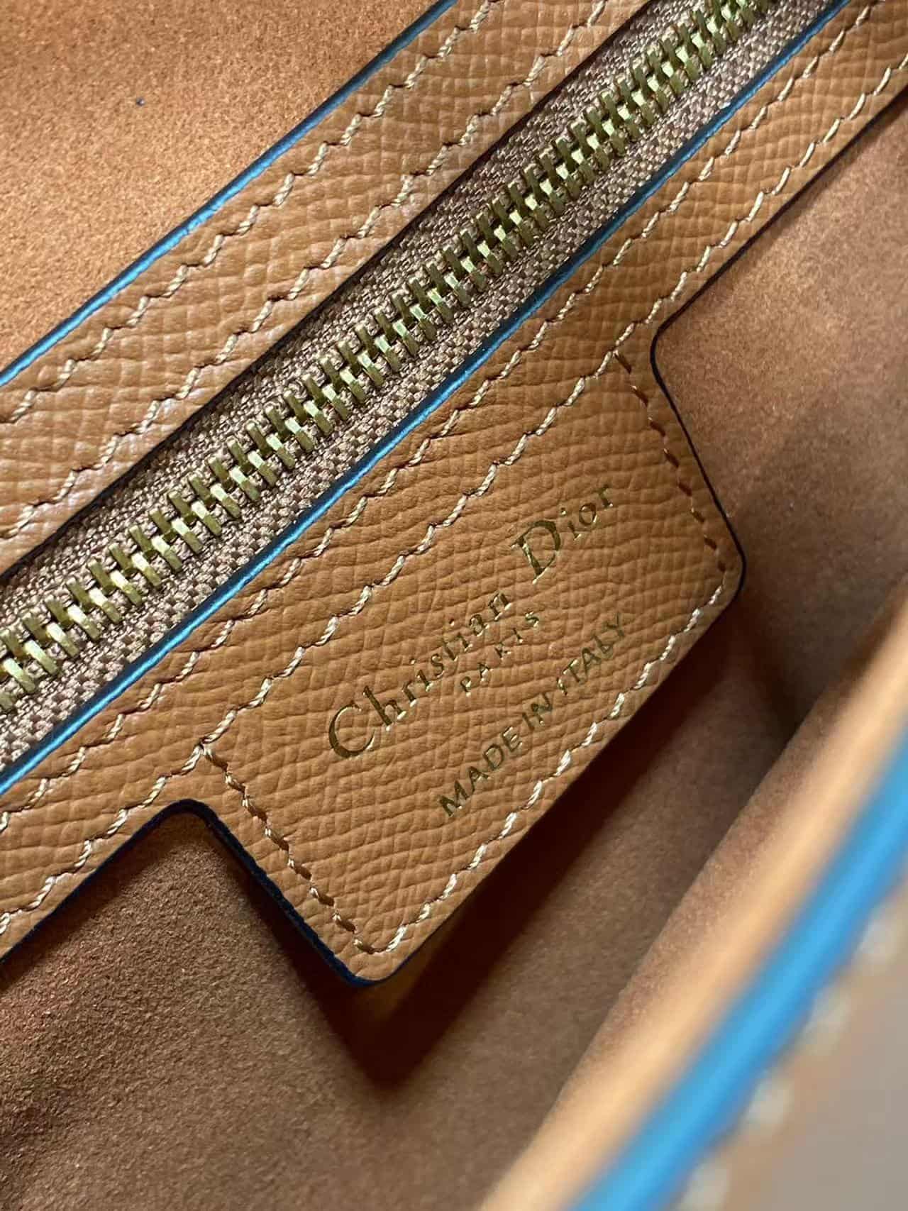 SADDLE BAG Grained Calfskin Caramel High