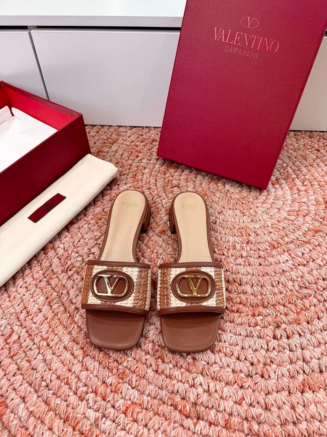 Valentino Garavani VLogo Signature Slide Sandals Women