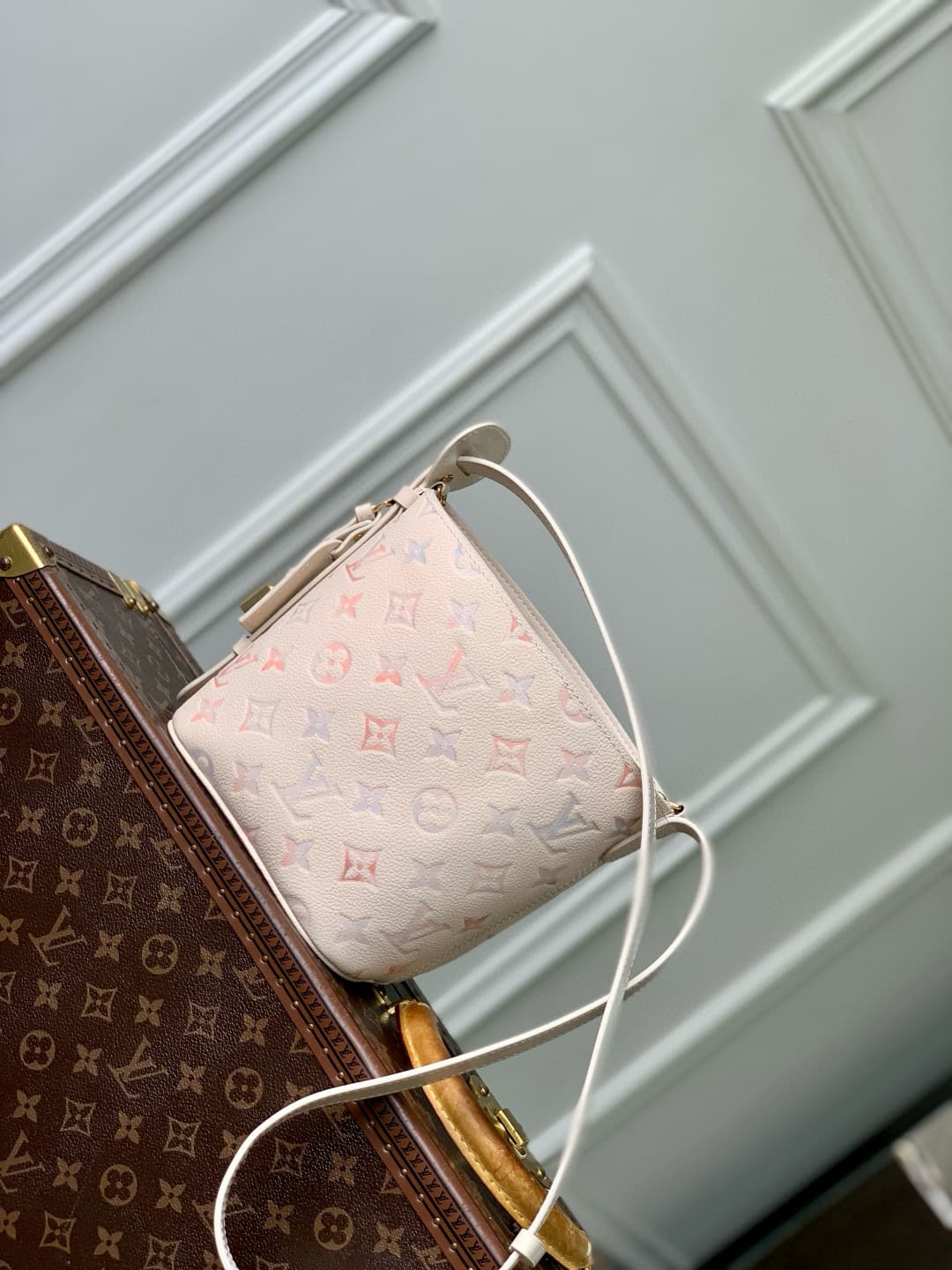 Louis Vuitton All In BB Embossed grained cowhide leather M25673 Dream Cream High