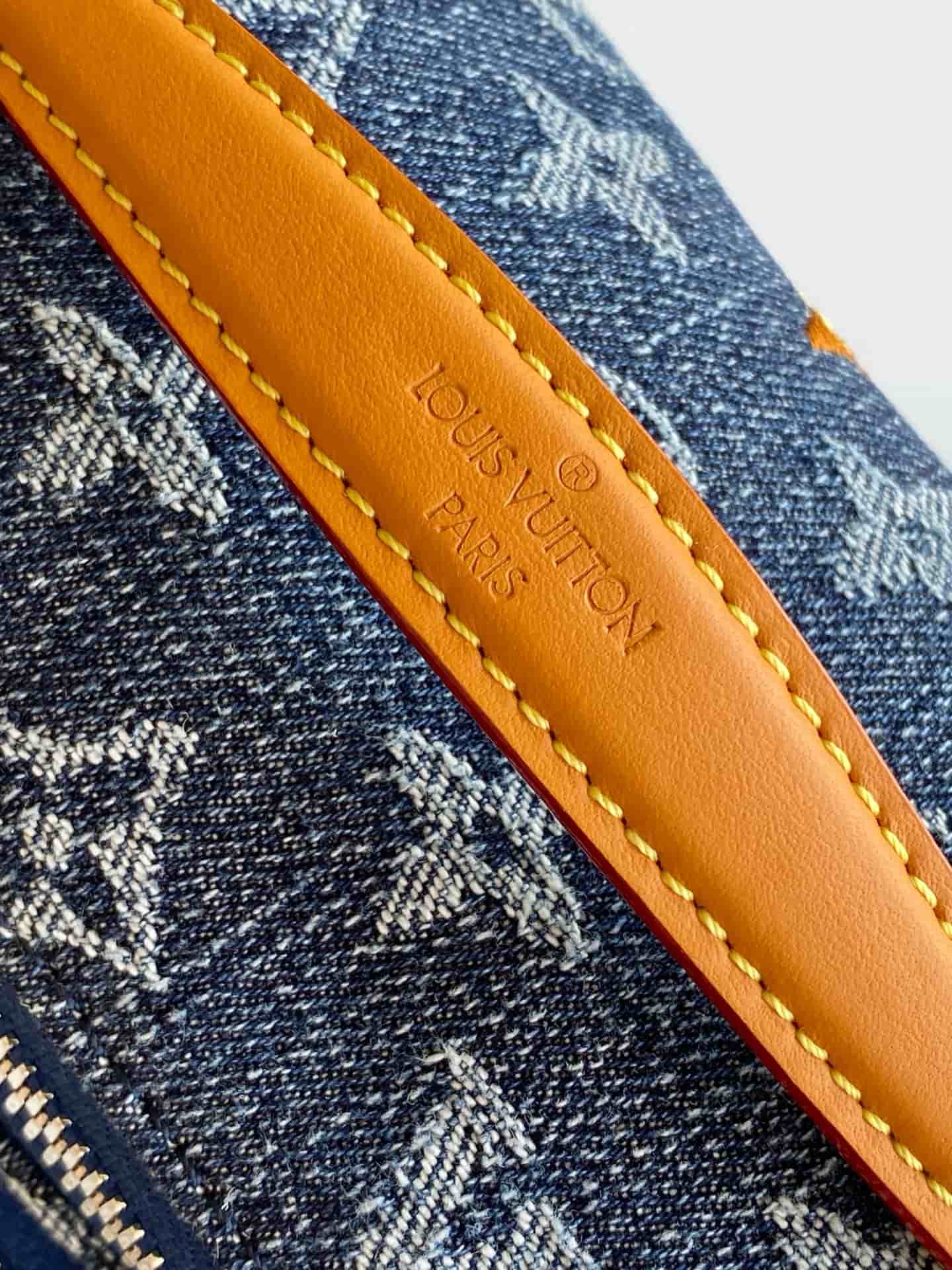 Louis Vuitton Rush Bumbag Blue Monogram Flowers Denim M27640 High
