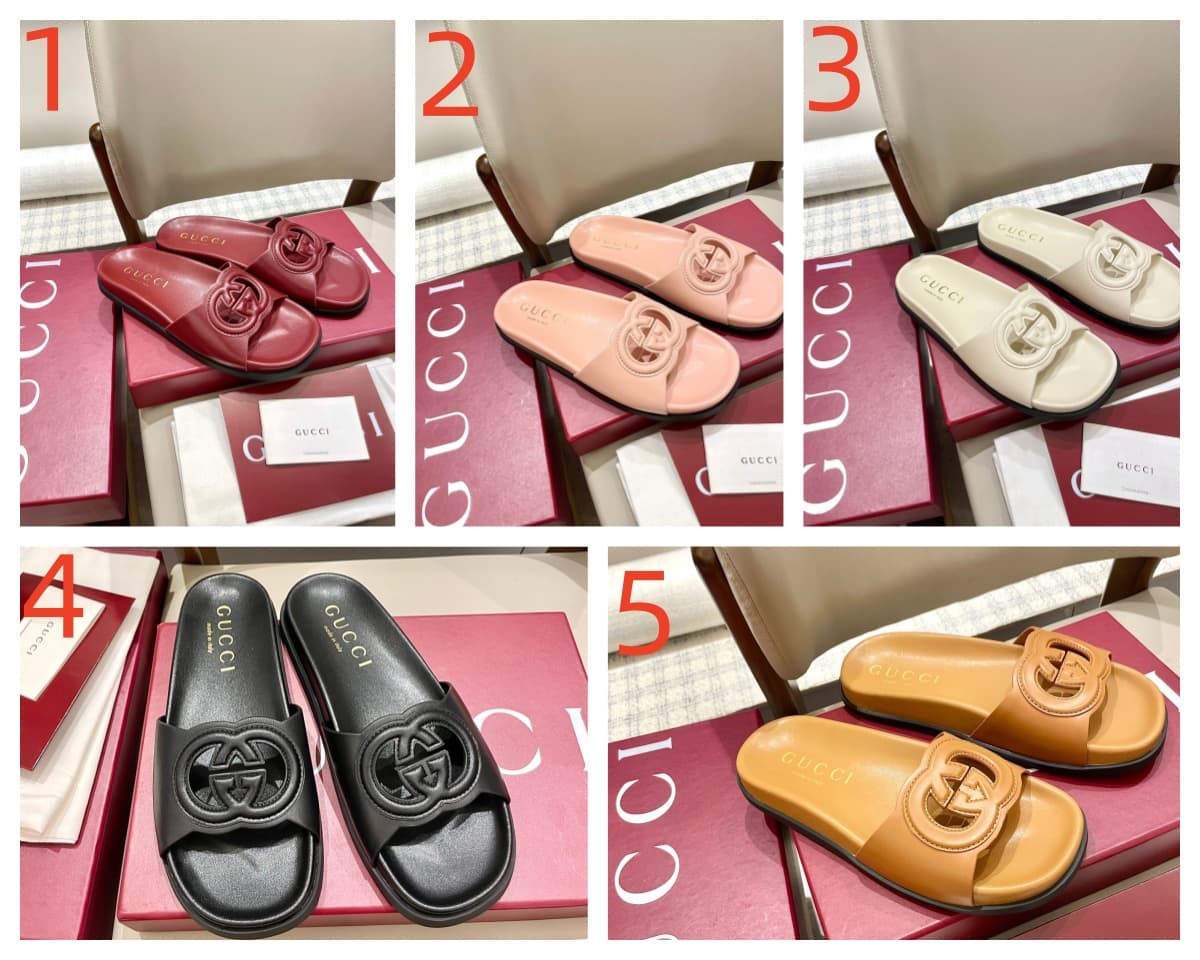 Gucci Women's Interlocking G slide sandal Shoes Women
