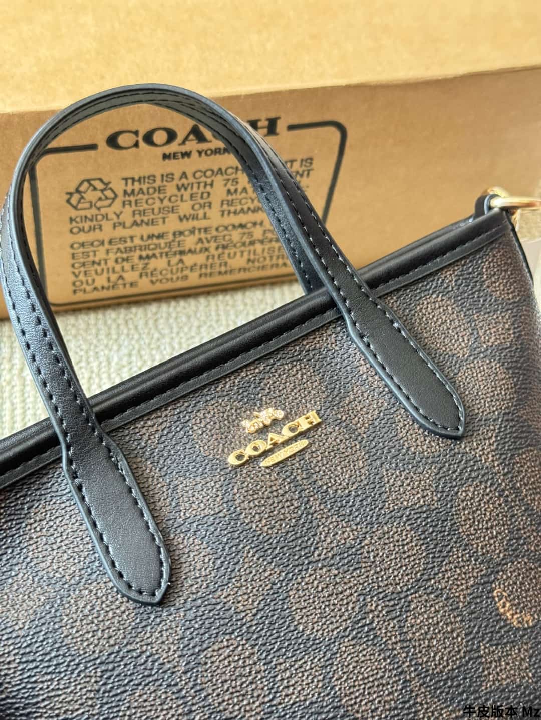Coach City Mini Tote Bag In Signature Canvas