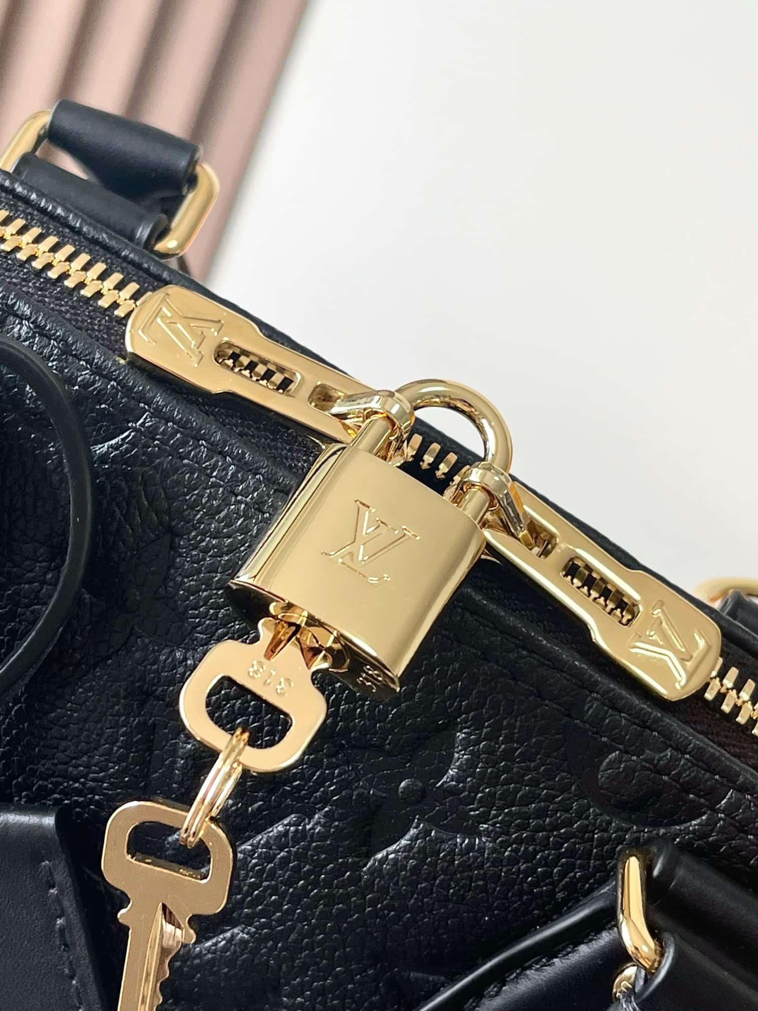 Louis Vuitton Alma BB Black Monogram Empreinte Leather M26409 TOP