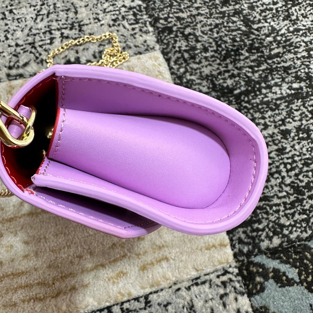 Christian Louboutin Loubi54 leather shoulder bag in purple High