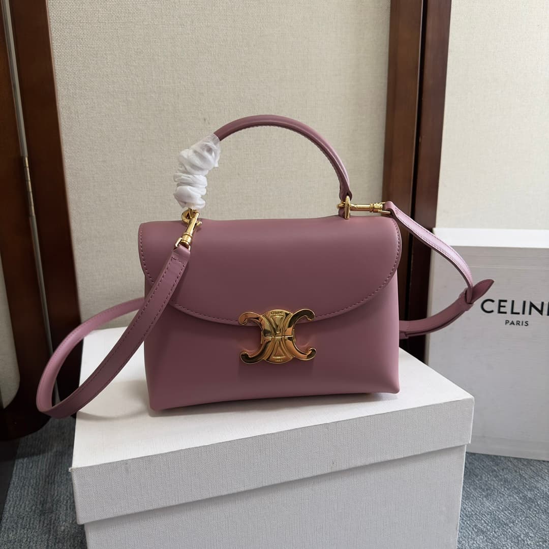 Celine Mini Nino bag in Pinkish-purple Supple Calfskin High