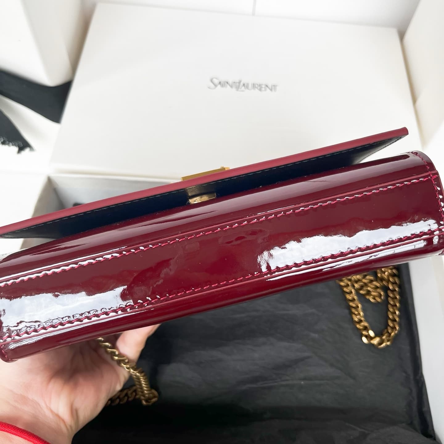 Kate small in patent leather 469390 GRENADE High