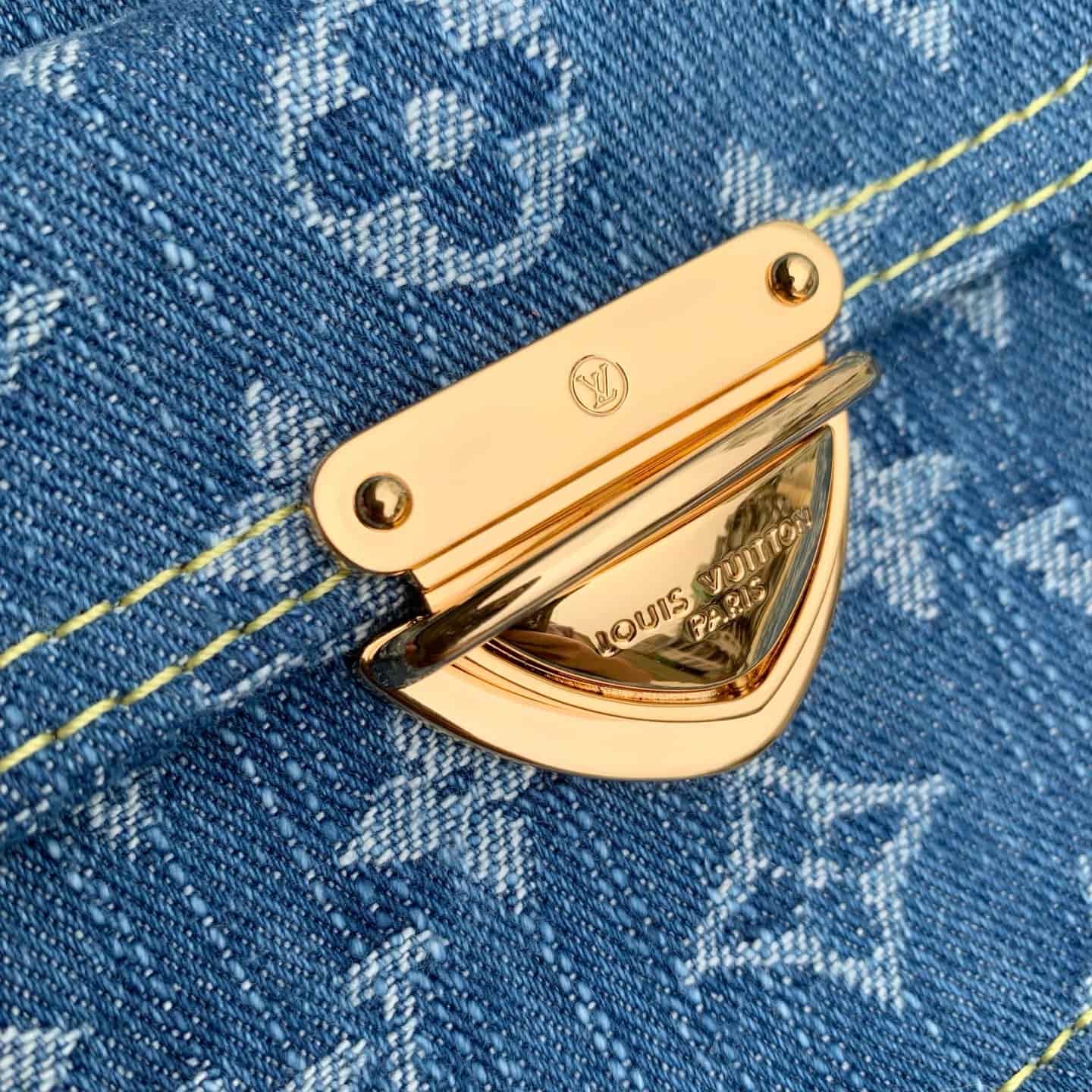Louis Vuitton Baggy Monogram Blue Denim M27329 High