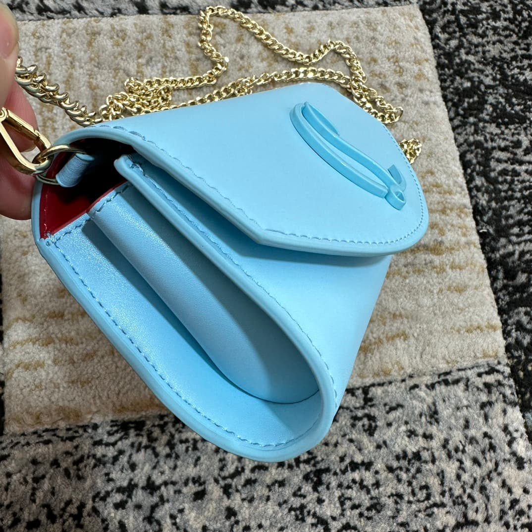Christian Louboutin Loubi54 leather shoulder bag in blue High