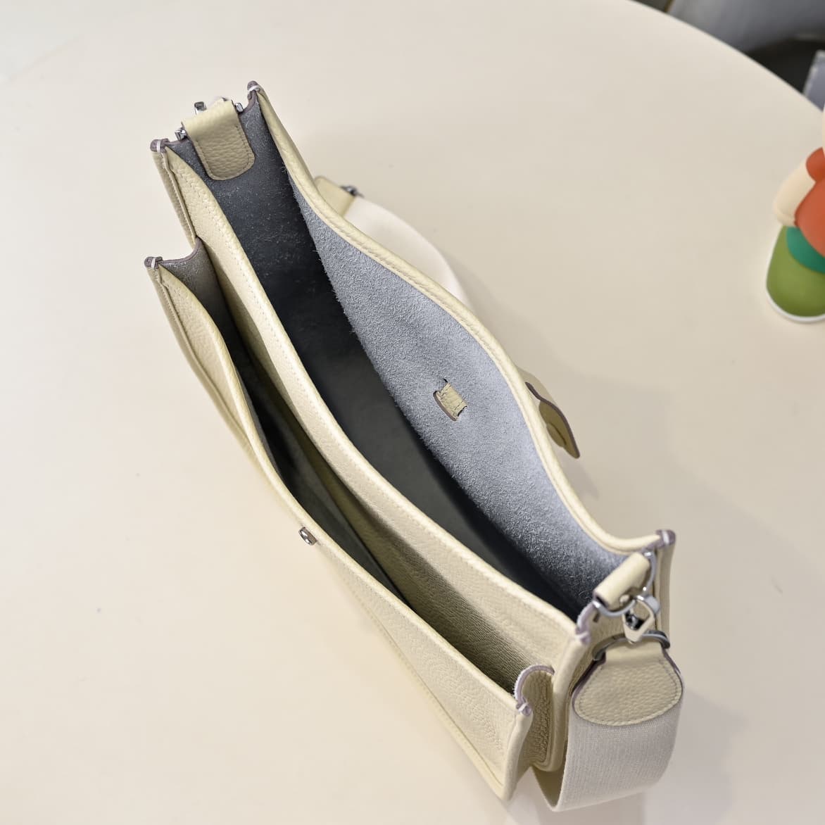 Hermes Evelyne III PM Bag Clemence Leather In Cream High