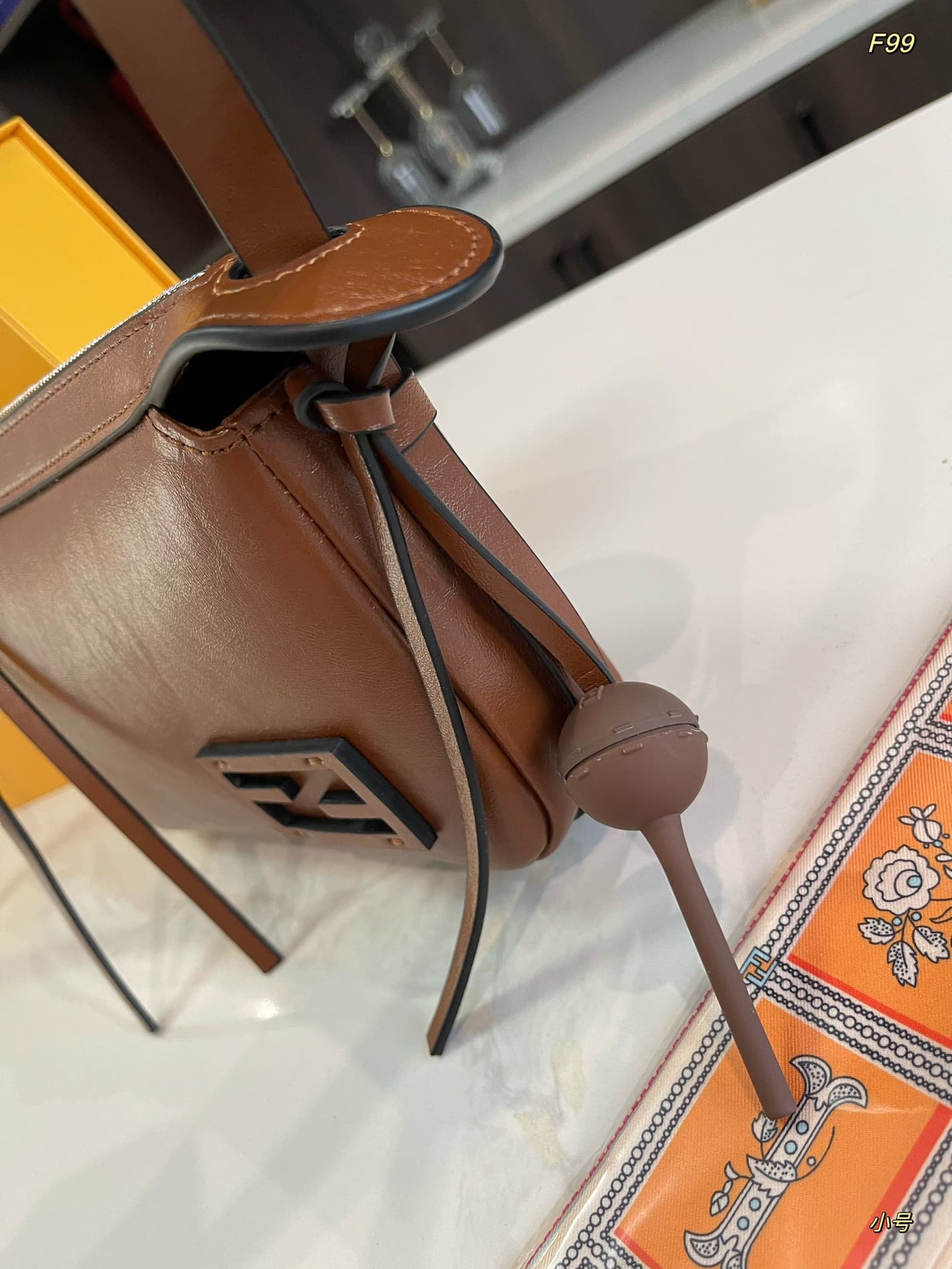 Simply Fendi Mini Brown leather bag