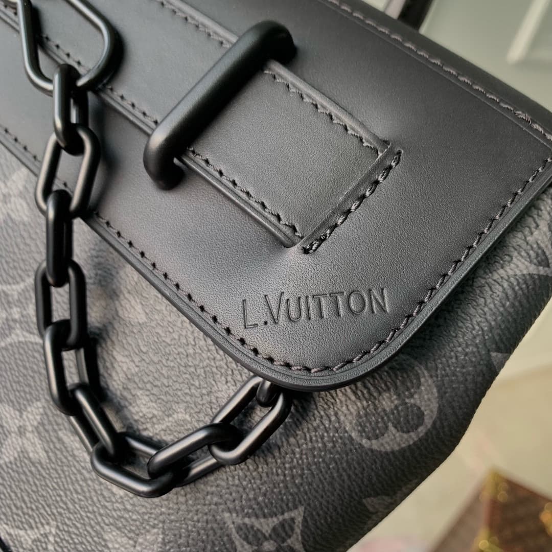 Louis Vuitton Steamer PM Monogram Eclipse coated canvas M46953 High