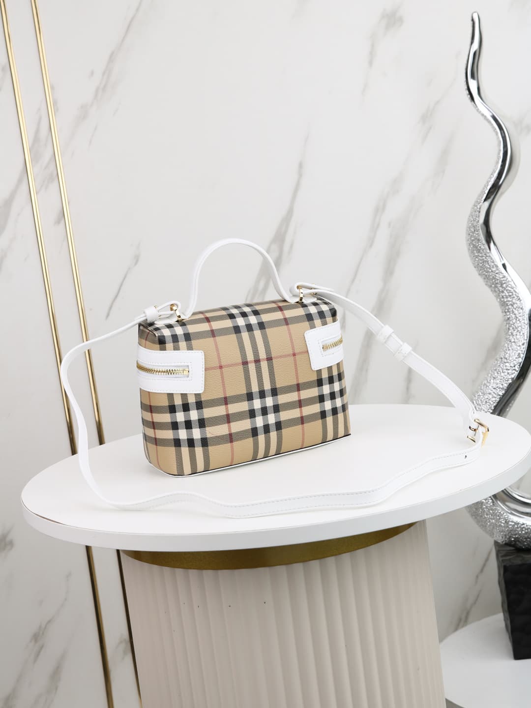 Burberry Check Vanity Bag High