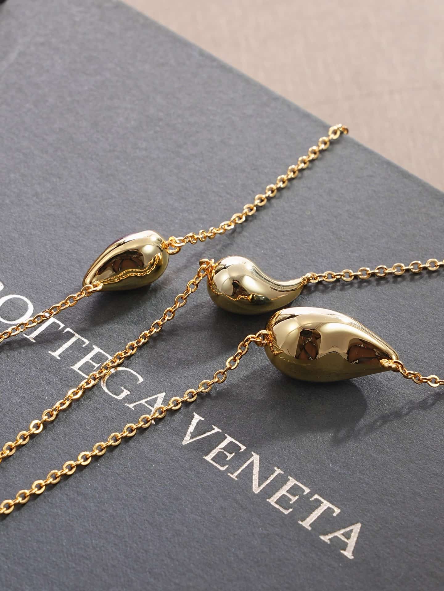 Bottega Veneta Drop Marble Necklace High