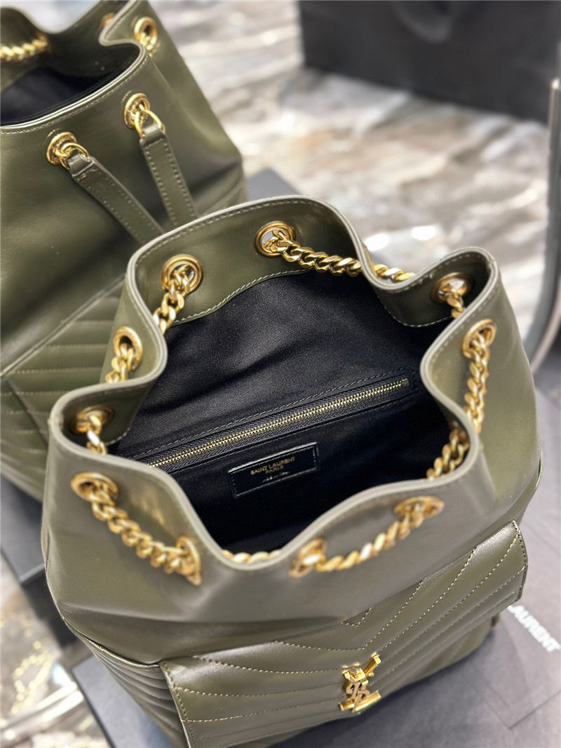 YSL JOE BACKPACK IN Lambskin Green High