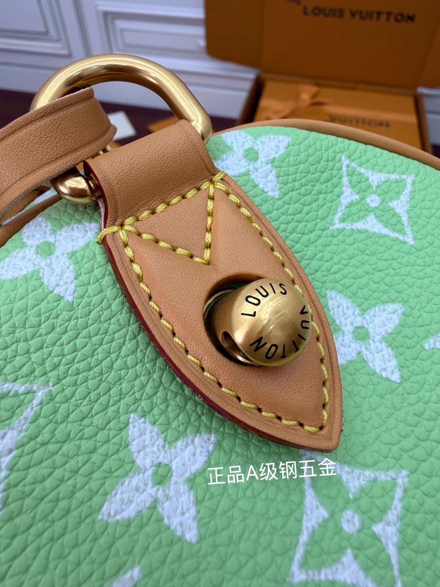Louis Vuitton Speedy P9 Bandoulière 30 Frozen Lime Calf leather M14064 TOP