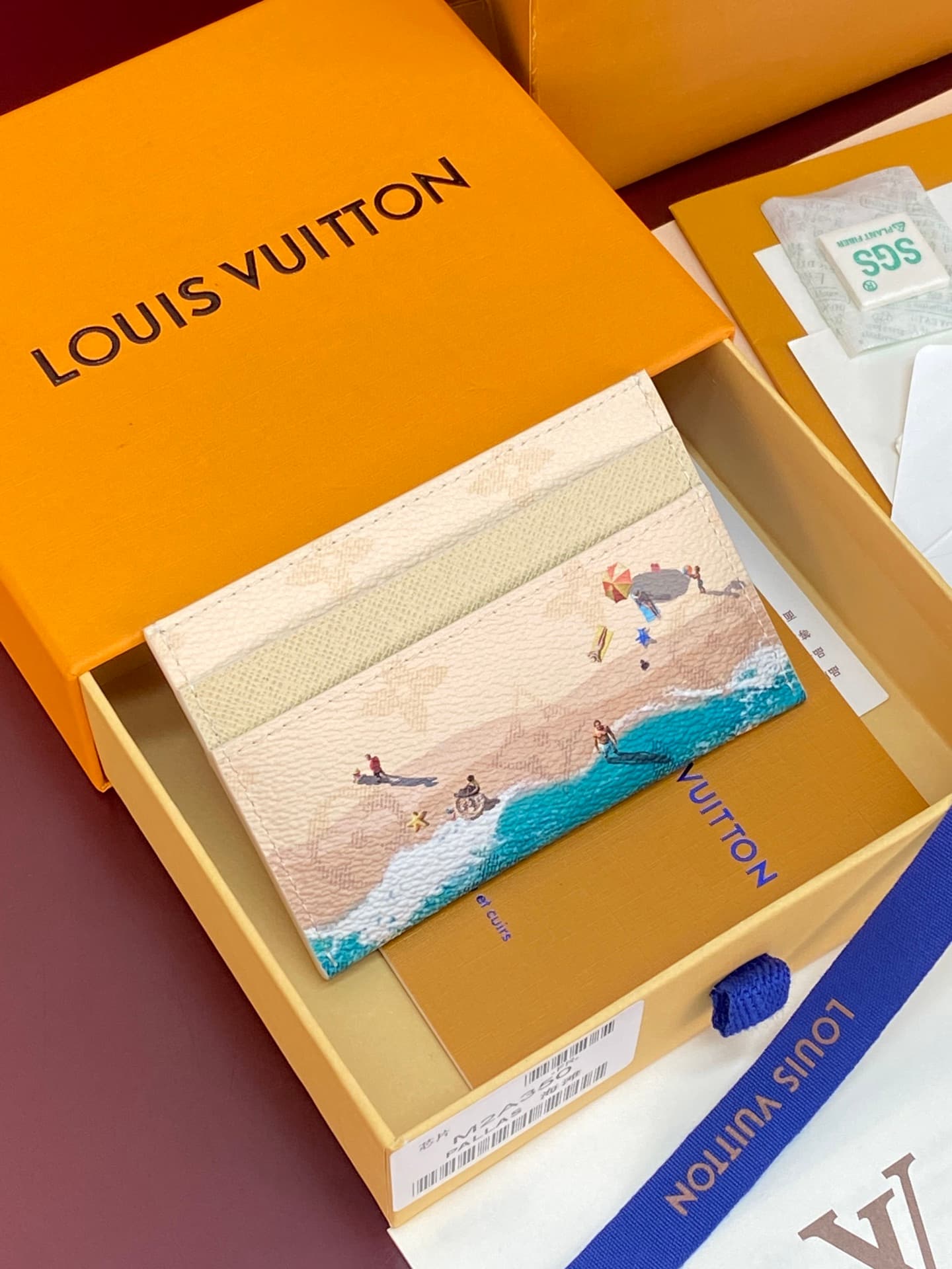 Louis Vuitton Double Card Holder Beach Sand Monogram coated canvas M2A350 High