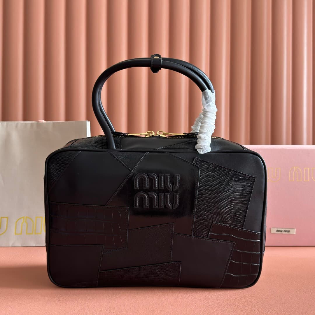 Miu Miu leather patchwork Beau top-handle bag 5bb117 top