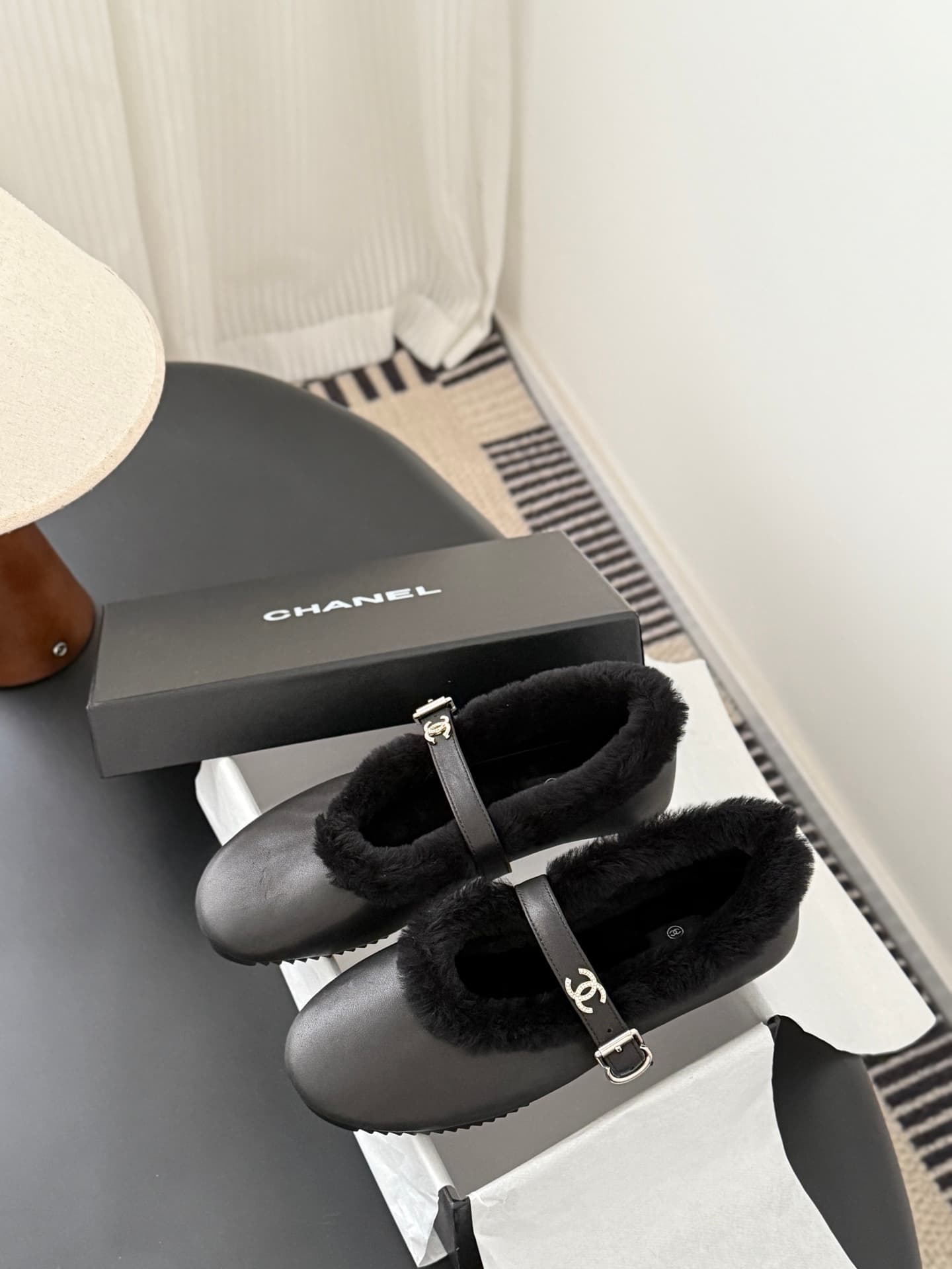 Chanel Mary Janes Ballet Flats Shoes Women
