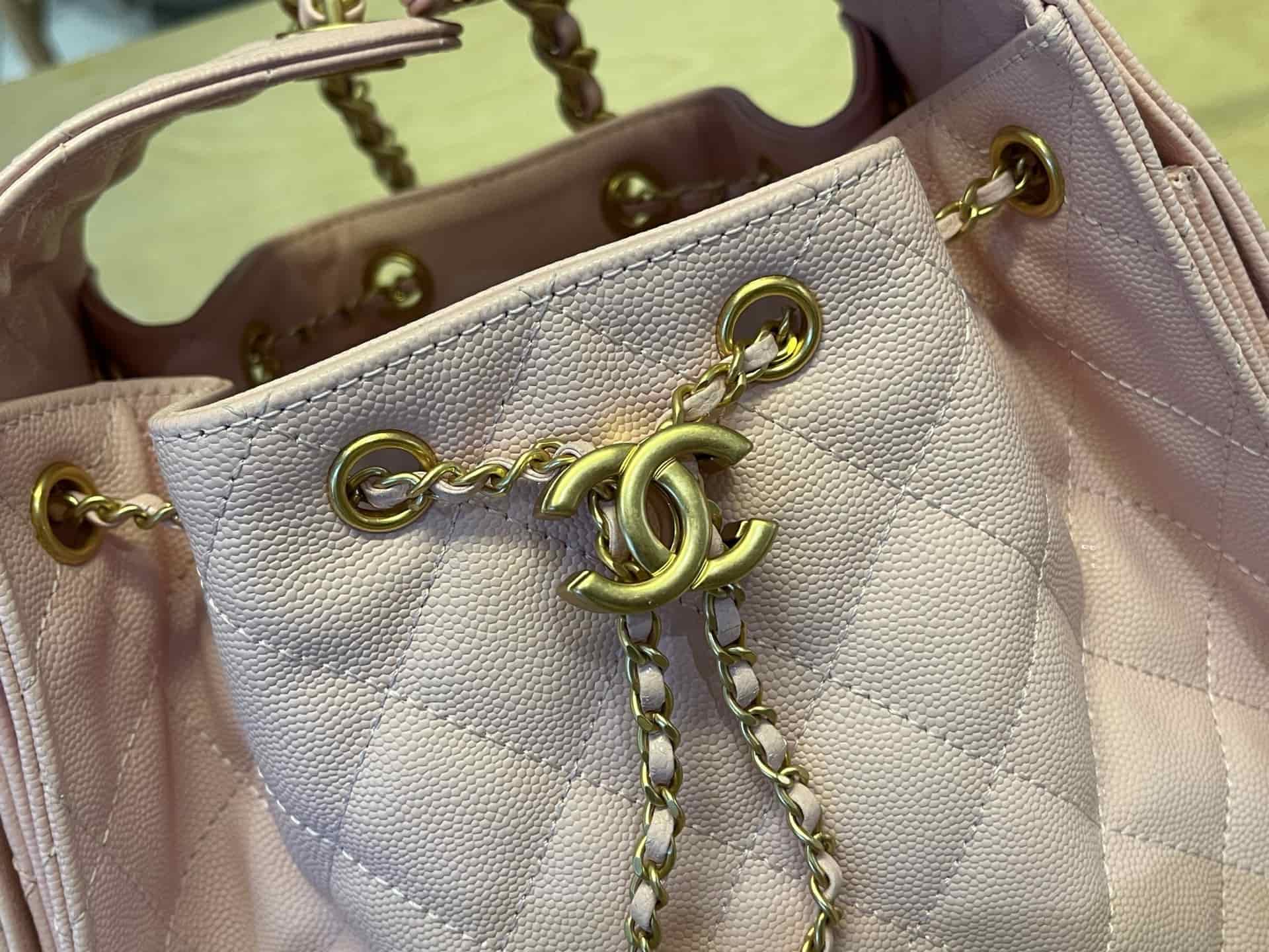 Chanel 25 Small Hobo handbag AS5293 Grained Calfskin & Gold-tone Metal Pink A