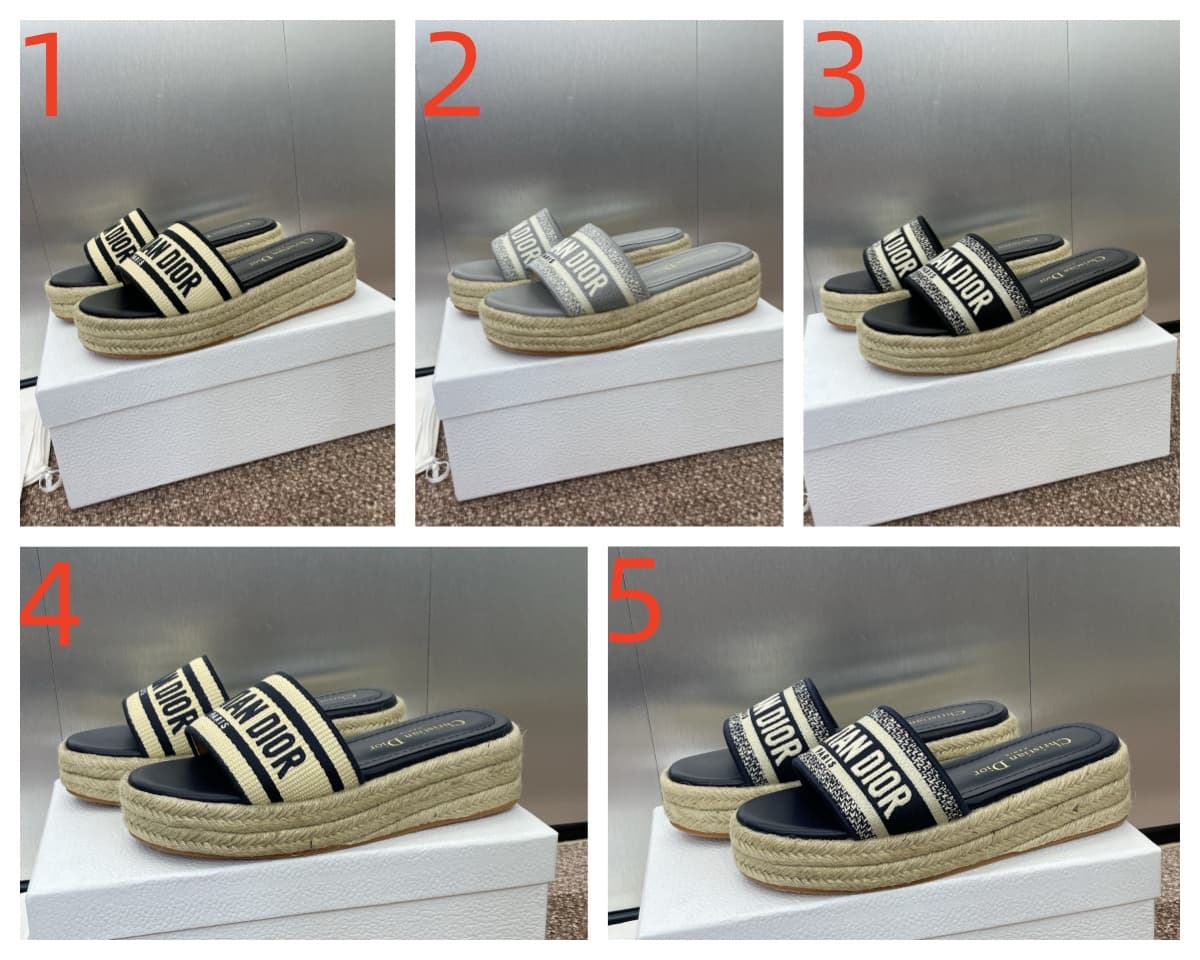 Dior Dway Platform Slide Shoes Women