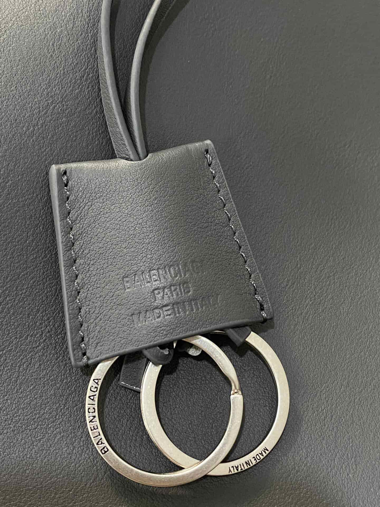 Balenciaga Rodeo Large Bag in Grey Leather With Silver-Tone Metal TOP