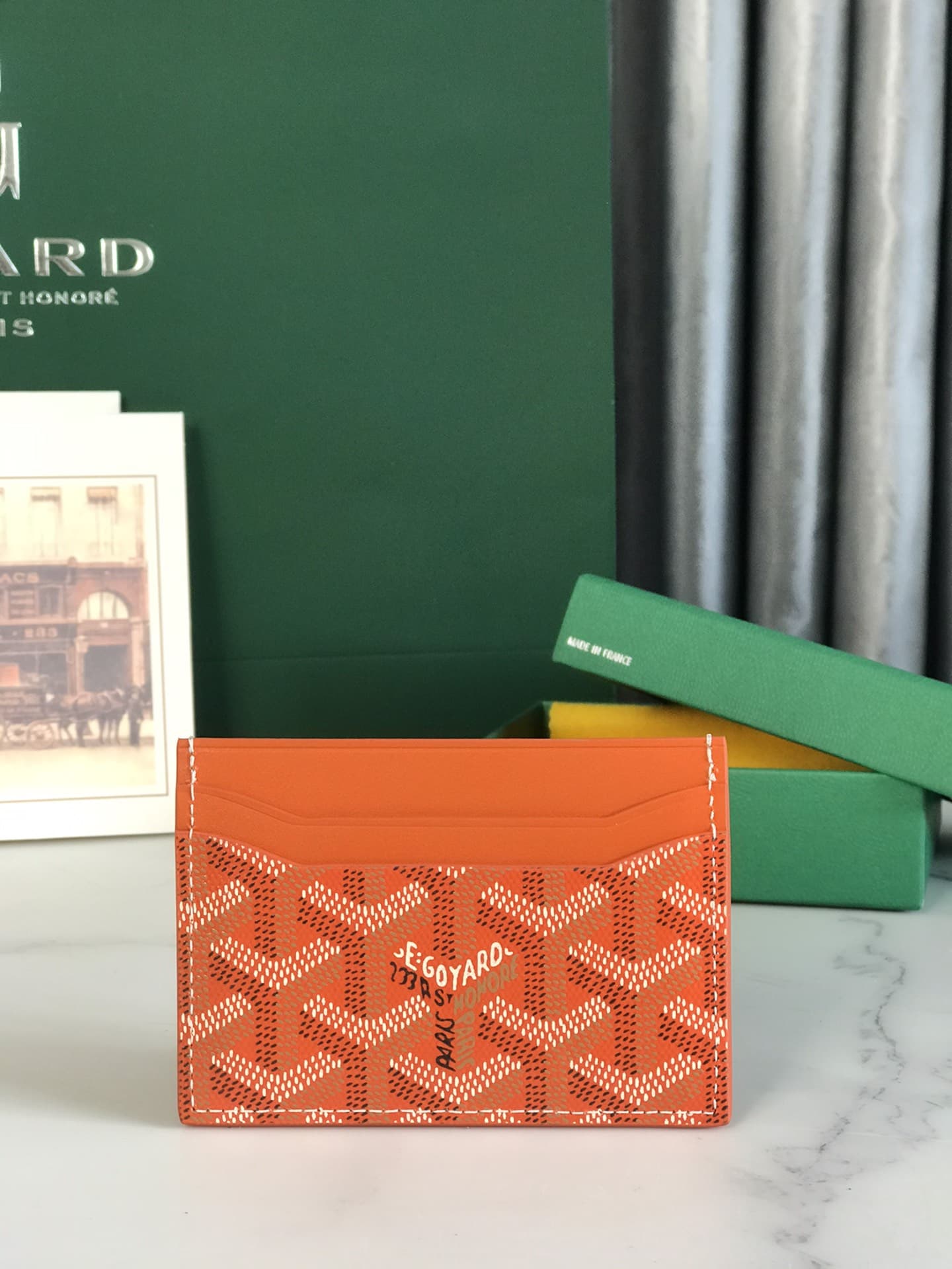 Goyard Saint Sulpice Card Wallet Orange High