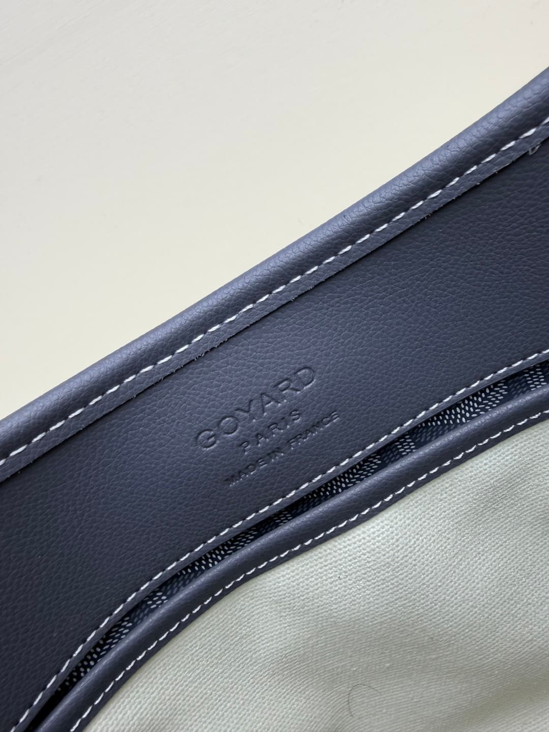 Goyard Musette PM bag in grey Goyardine canvas Mid