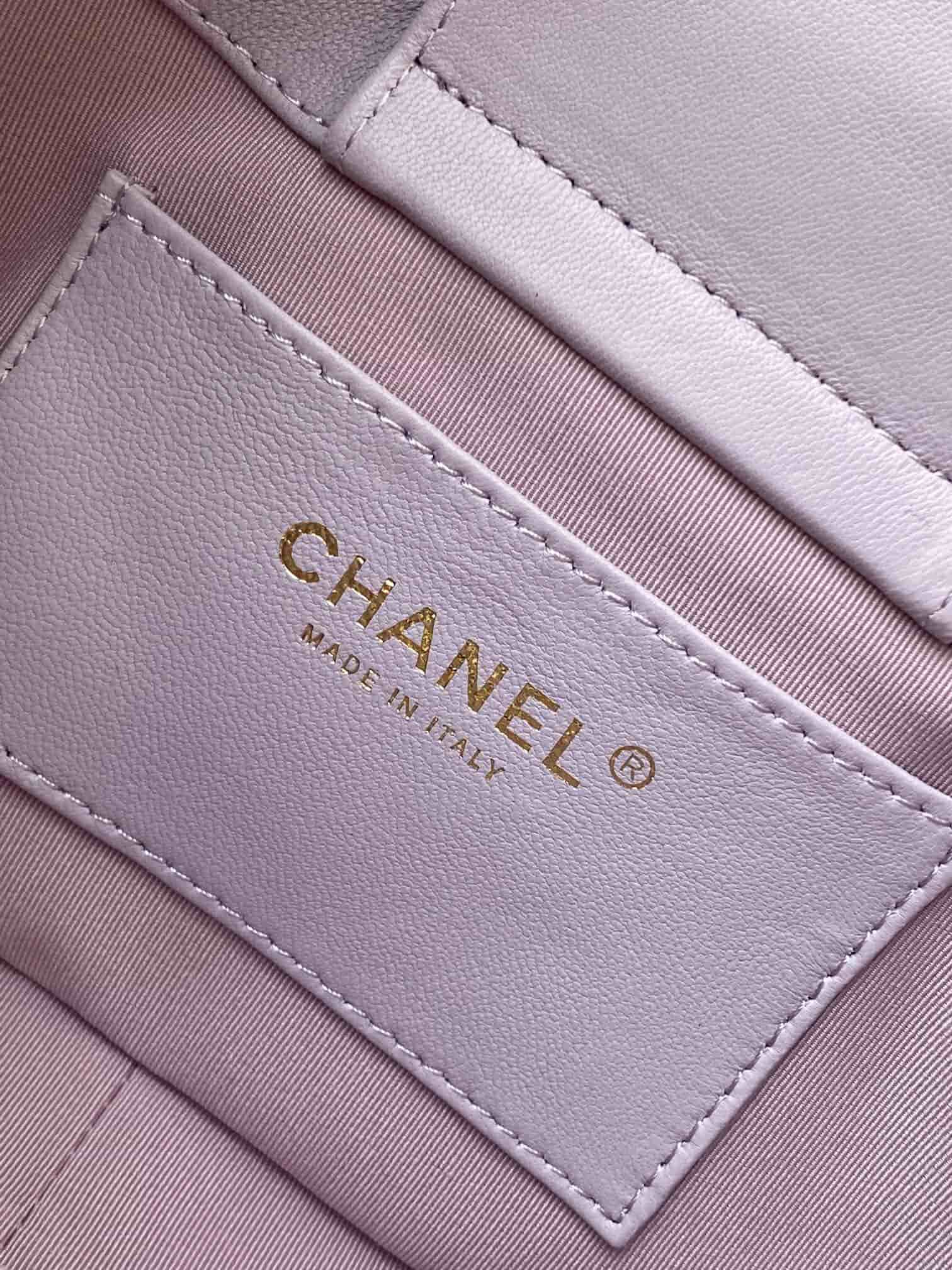 Chanel HOBO HANDBAG AS5177 Lambskin & Gold-Tone Metal Lilac A