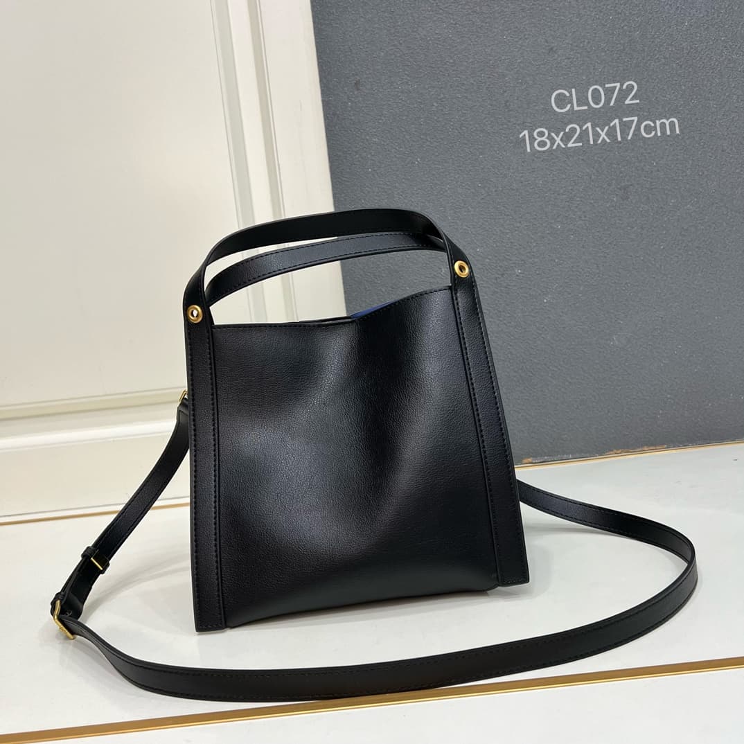 Celine SMALL CUBE BAG IN SUPPLE CALFSKIN Black