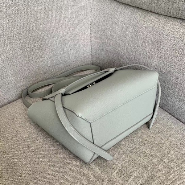 Celine Micro Belt Bag In Mineral Grained Calfskin High