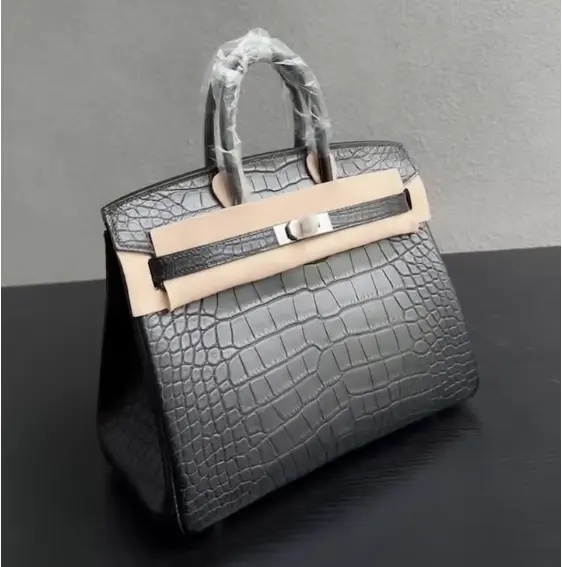 Hermes Birkin 25/30/35cm Bag Matt Crocodile Leather In Black WAX High Customizing Style