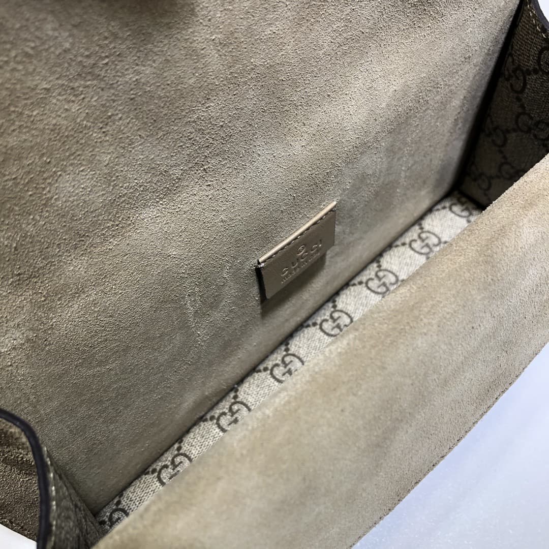 DIONYSUS MEDIUM RECTANGULAR BAG 499623 GG Supreme canvas Beige high