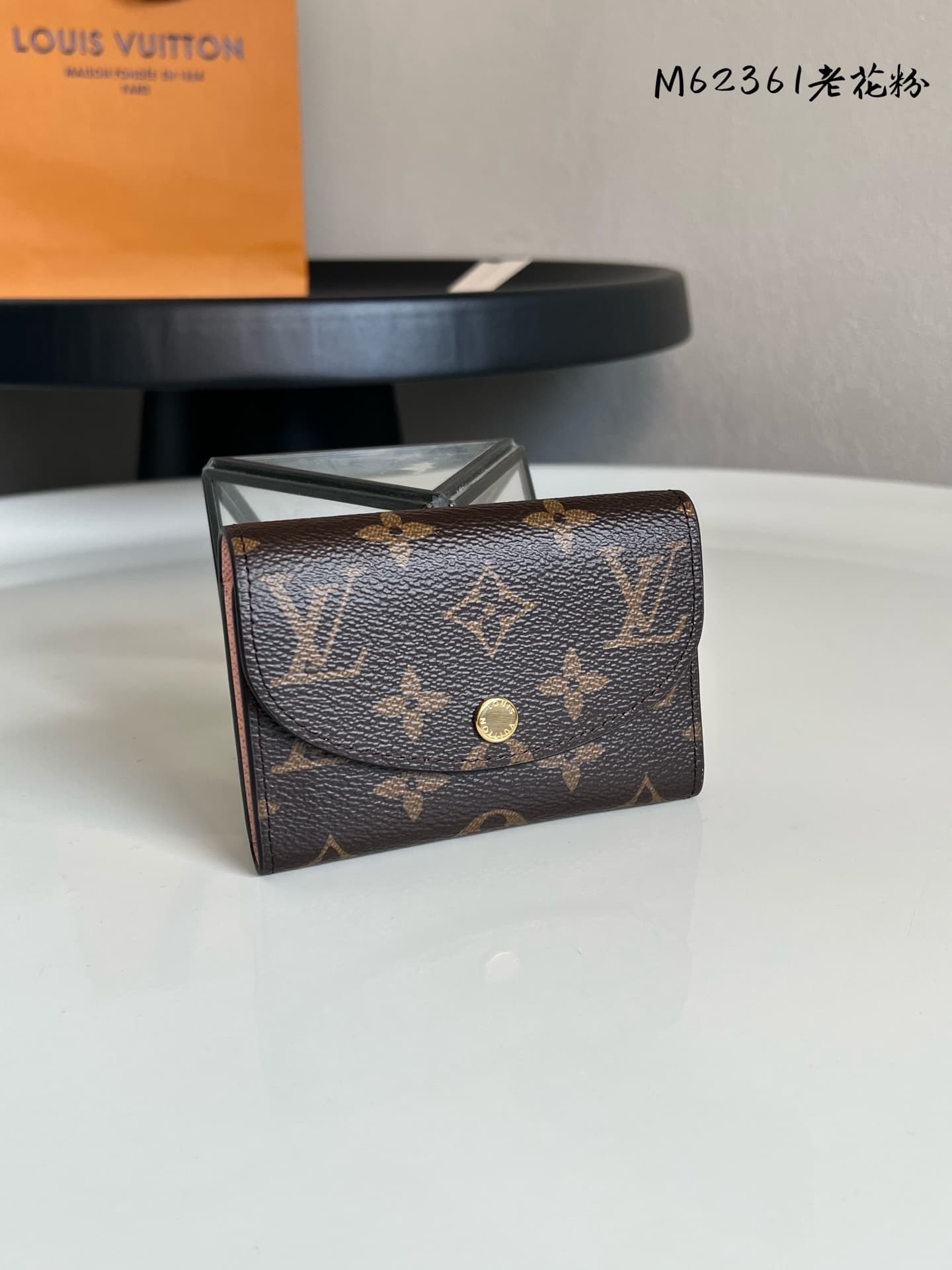 Louis Vuitton Monogram Canvas & Leather Rosalie Coin Purse M62361 Pink High