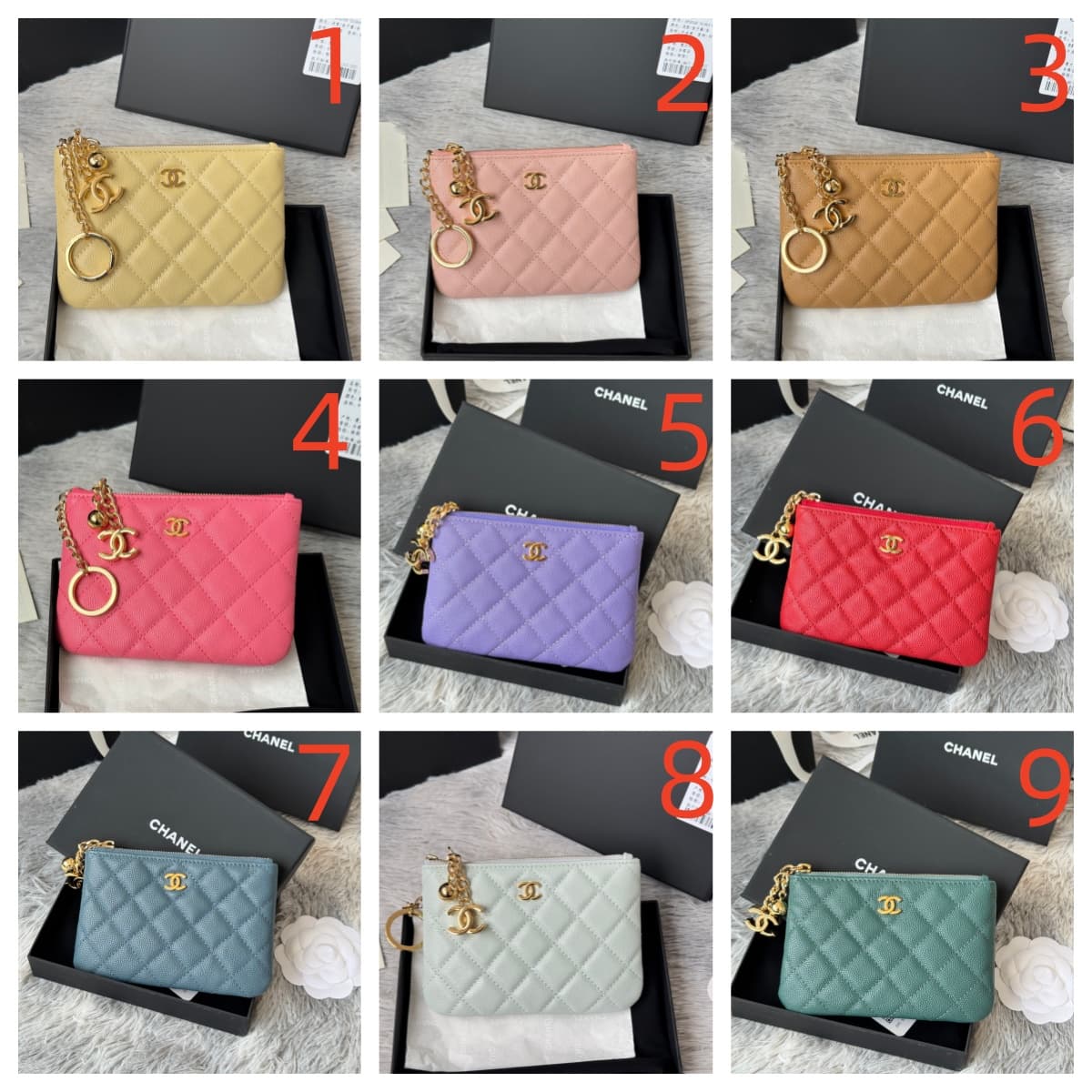 Chanel Classic Mini O-case Zipped Pouch A50168 A