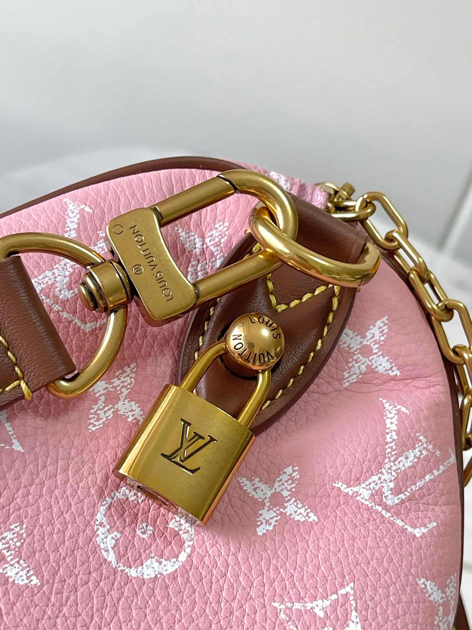 Louis Vuitton Speedy P9 Bandoulière 25 Calf leather M15279 Pink Sakura TOP