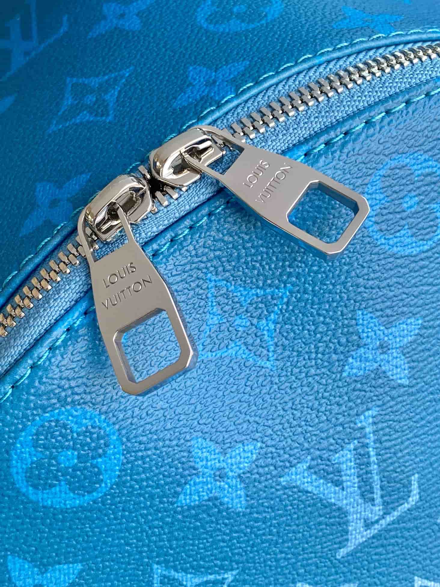 Louis Vuitton Discovery Backpack PM Blue Monogram Pigment coated canvas M28025 High