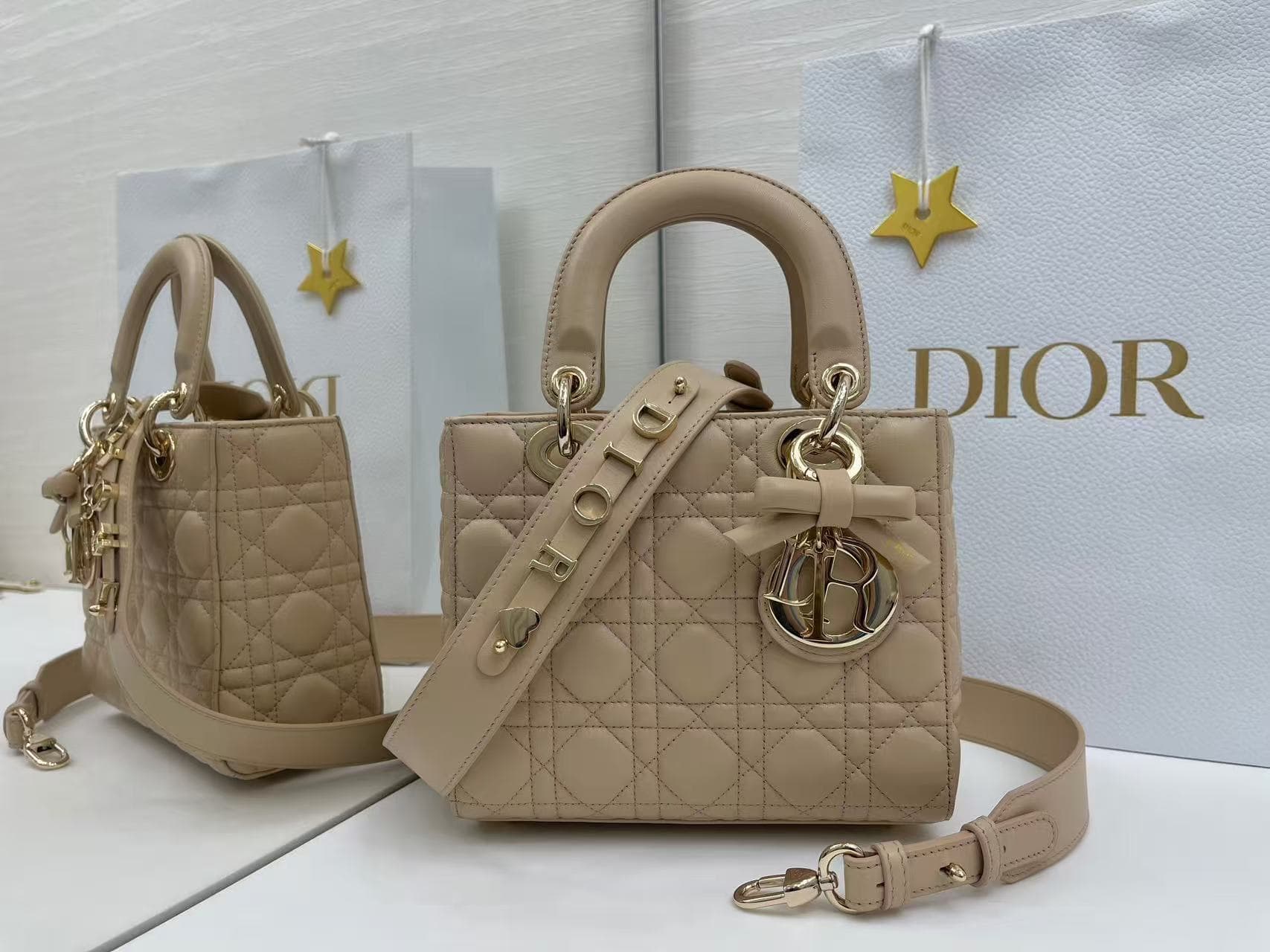 SMALL LADY Dior MY ABCDior BAG Cannage Lambskin High