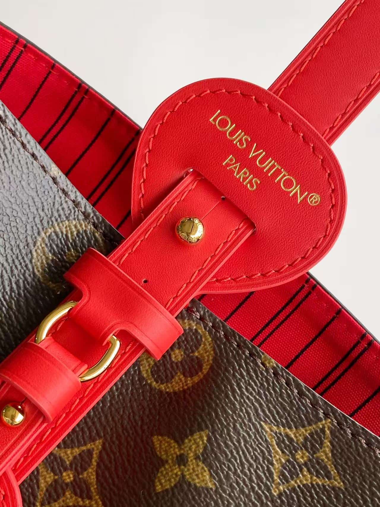 Louis Vuitton All In BB Monogram/Sari Red Coated canvas M28317 High