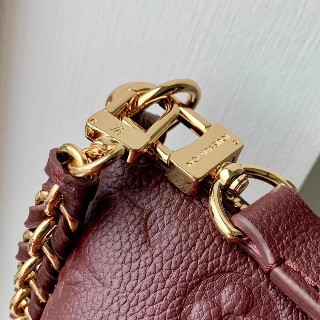 Louis Vuitton Boulogne PM Monogram Empreinte Leather M12930 Wine Red High