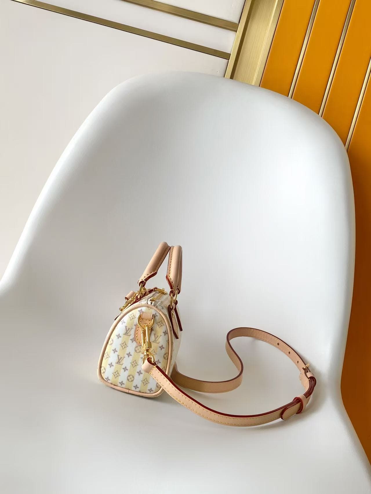 Louis Vuitton Nano Speedy LV Stamp Banana Coated canvas M29030 High