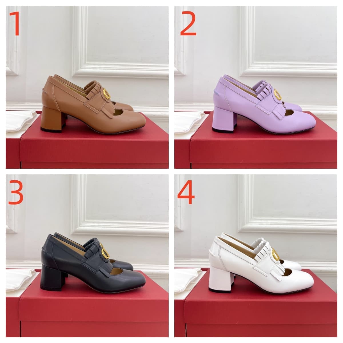 Valentino Vlogo Signature Fringed Calfskin Pump Shoes Women