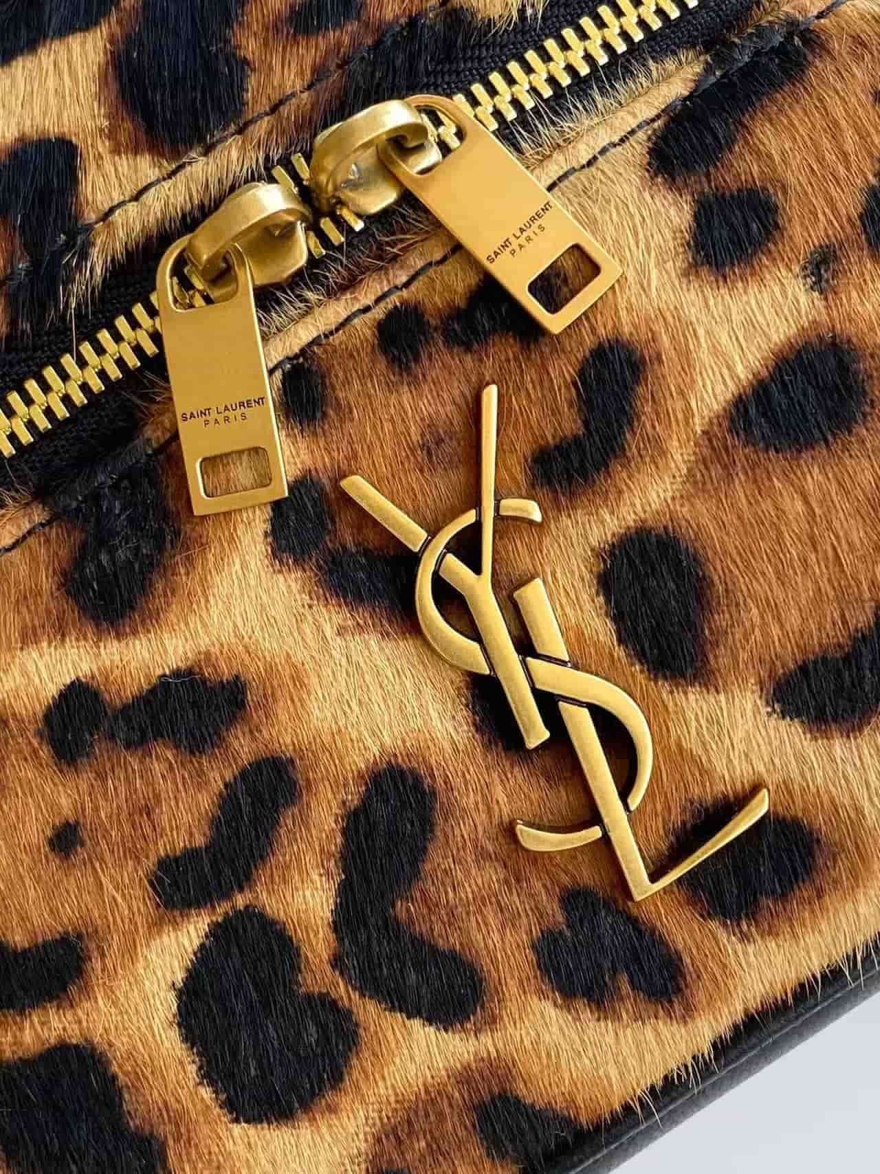 GABY VANITY BAG In Leopard-Print Lambskin Hair High