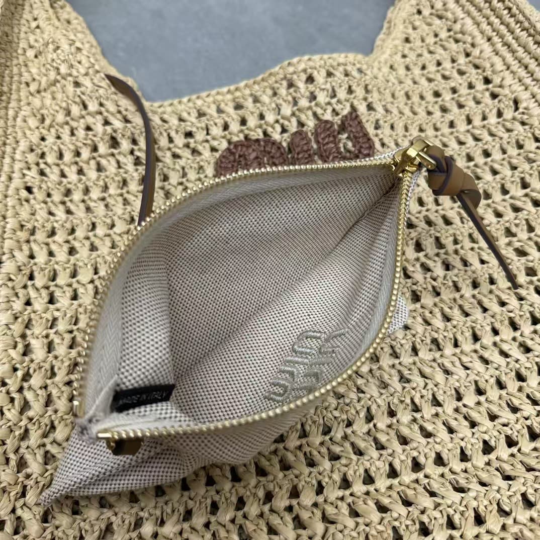 Miu Miu Woven fabric hobo bag High